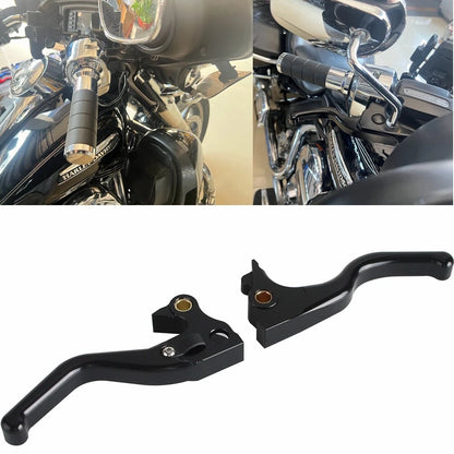 3 Finger Handle Grips Brake Clutch Levers Set for Harley Sportster (2010-2023)