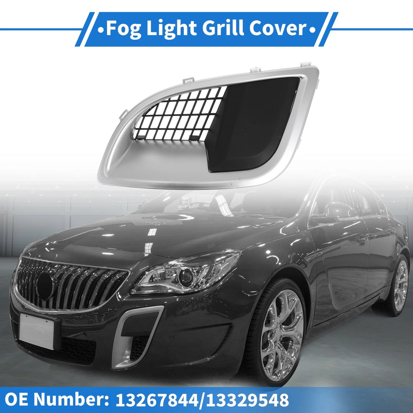 1 Pc Car Front Right Fog Light Grill for Buick Regal (2009–2014)