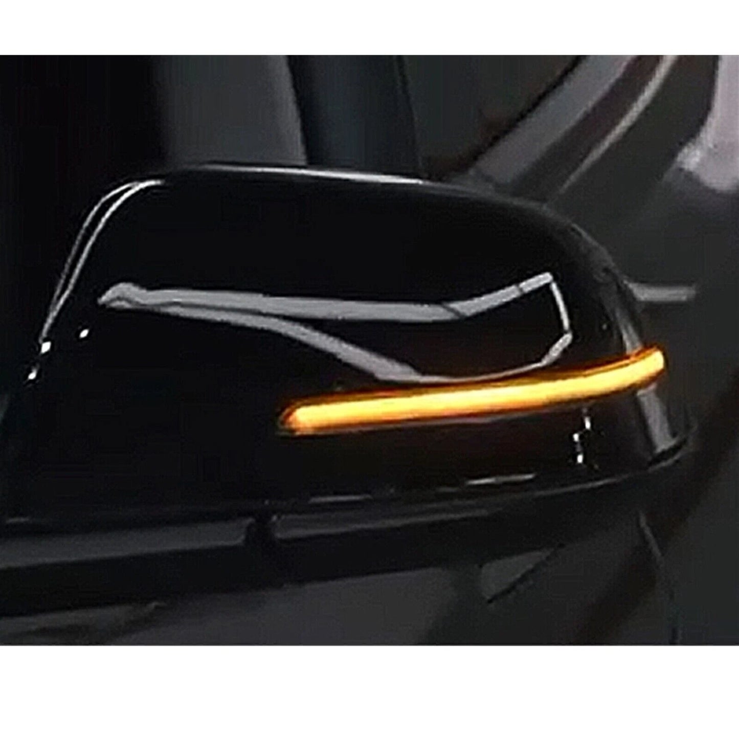 Rearview Side Mirror Cover Cap for Tesla Model 3 (2017-2023) with LED Light