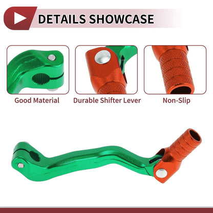 Folding Motorcycle Gear Shifter Lever for Bosuer M4 Green Orange