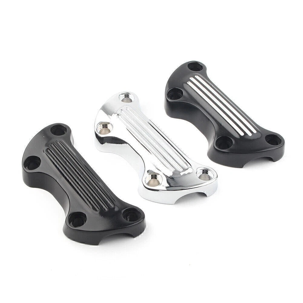 Aluminum Handlebar Riser Top Clamp Cover for Harley Sportster, Softail, Dyna