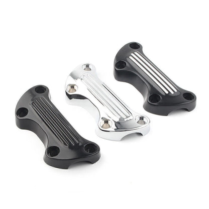 Aluminum Handlebar Riser Top Clamp Cover for Harley Sportster, Softail, Dyna