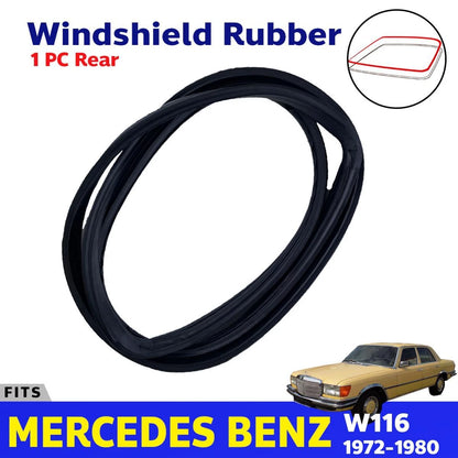 Rear Windshield Rubber Seal Fits MERCEDES BENZ W116 280S 4D Sedan 1972-80 D04