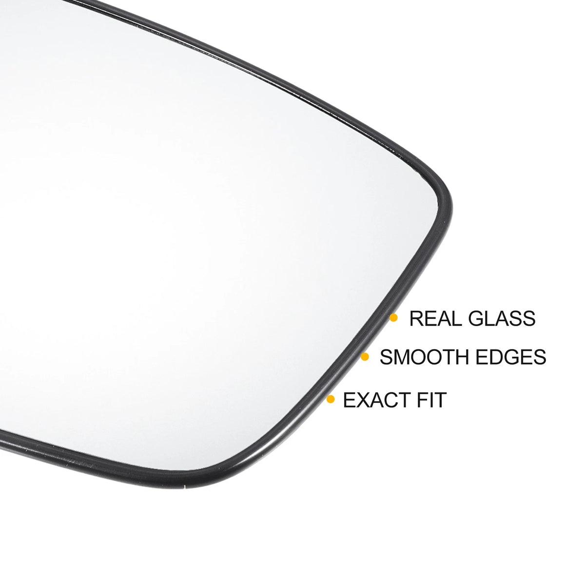 White Heated Mirror Glass Pair for Honda Accord (2008-2010)
