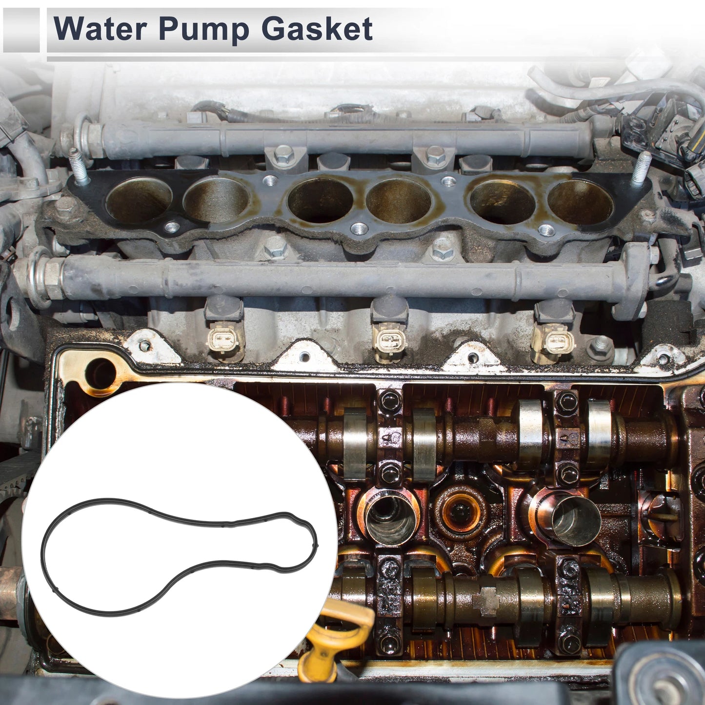 Water Pump Gasket for Chevrolet Sail3 Rubber 1Pc Engine