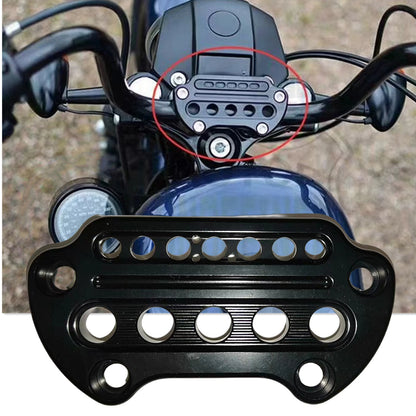 1x Front Handlebar Riser Clamp for Harley XL883/1200/48/Dyna Fat Bob (2004-2023)