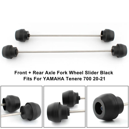 Fork Wheel Sliders CNC Black for Yamaha Tenere 700 (2020-2023)