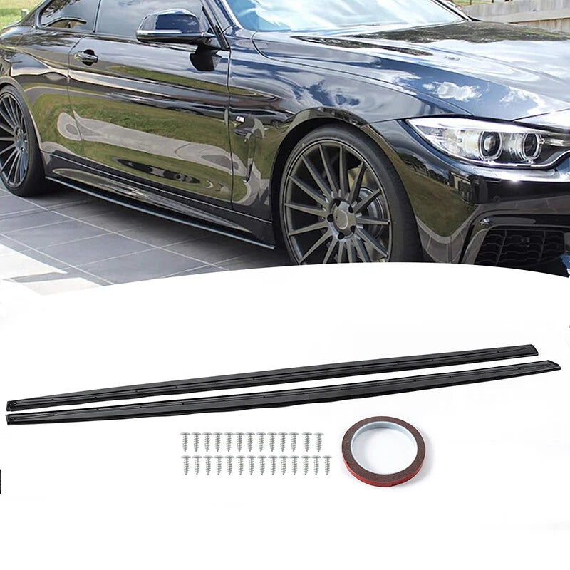 Gloss Black Side Skirts for BMW 4-Series F32 F33 F36 M Sport (2014-2020)