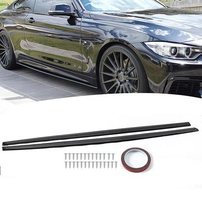 Gloss Black Side Skirts for BMW 4-Series F32 F33 F36 M Sport (2014-2020)