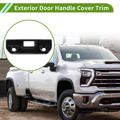 Exterior Door Handle Cover Trim Tailgate ABS for Chevrolet Silverado 1500
