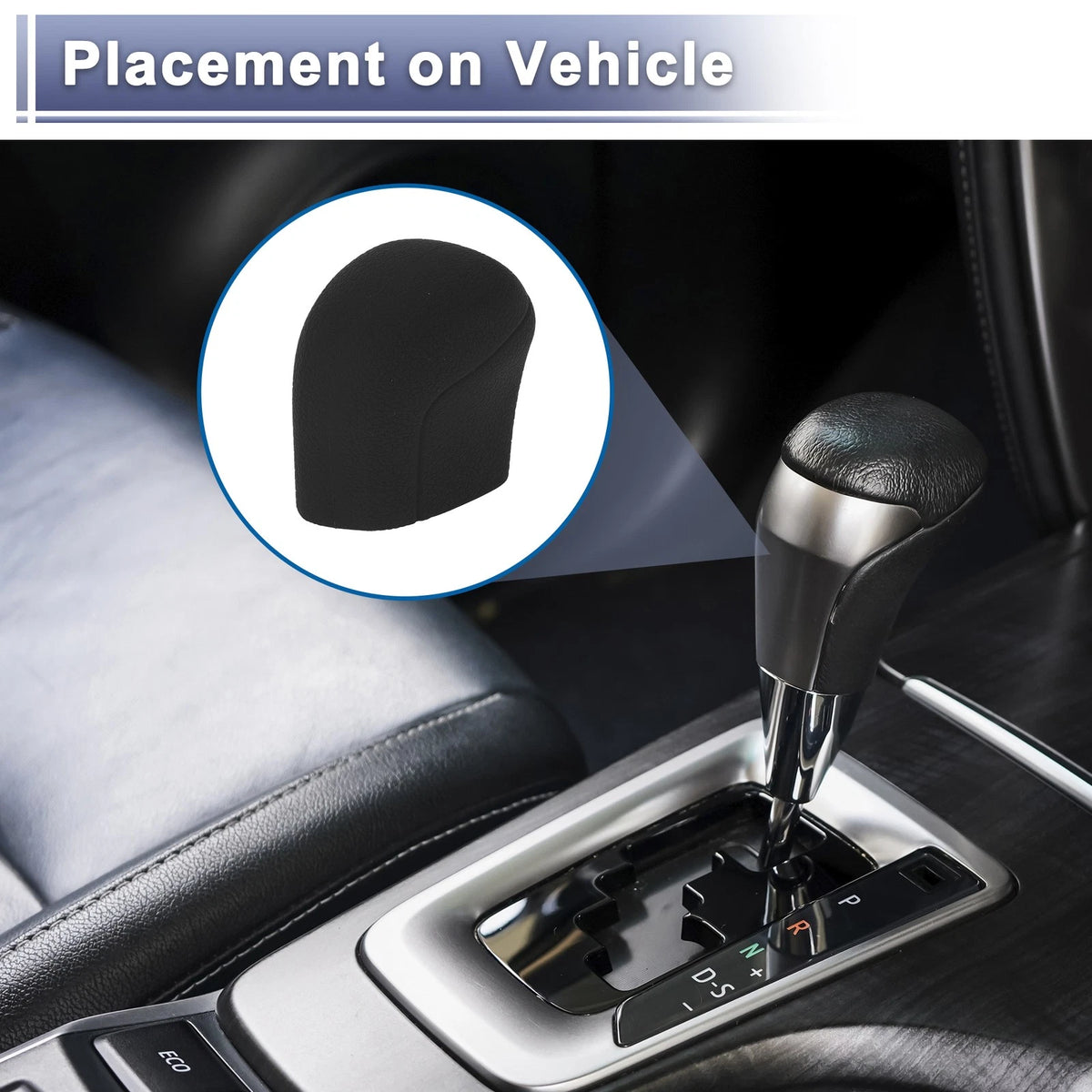 Black Silicone Gear Shift Knob Cover for Toyota Camry (2018-2024)