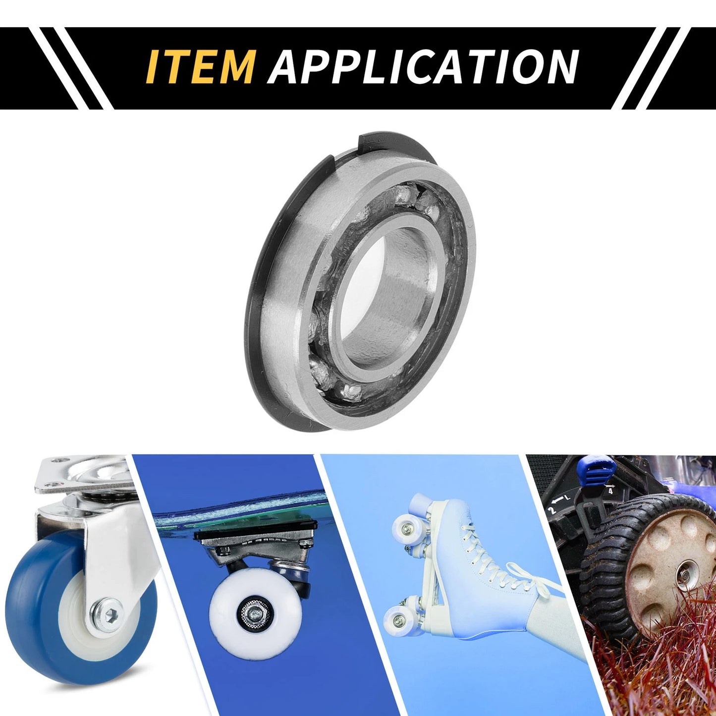 Deep Groove Ball Bearings P6 / 12x24x6mm 1 Pc / Scooter Skateboard Wheel