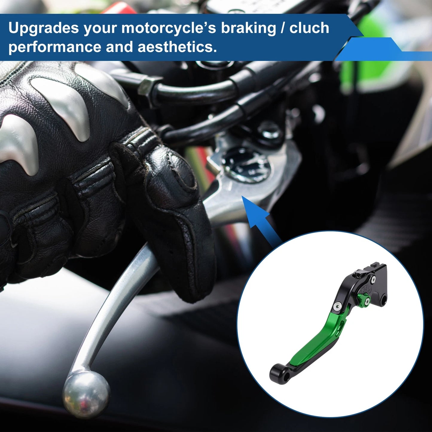 2 x Adjustable Brake Levers for Yamaha YZF R1 Black Head Handle (2015–2022)