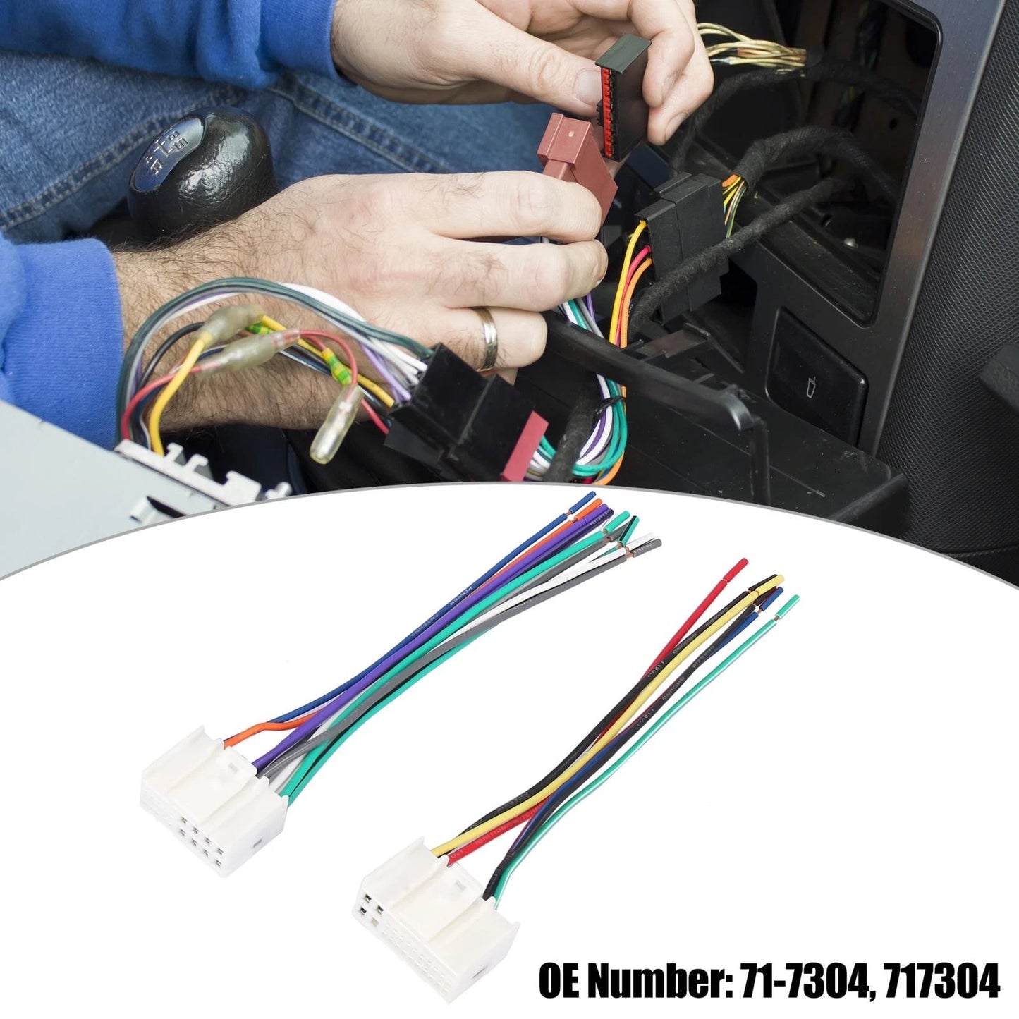 Car Stereo CD Player Wiring Harness Adapter for Kia Rio (2001-2005)