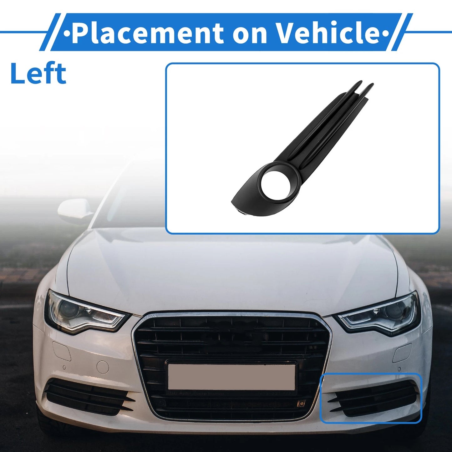 Front Left Fog Light Grill for Ford Focus ST (2013-2014) - 1 Pcs