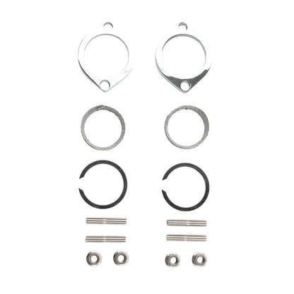 Exhaust Flange Install Kit  Flanges Gaskets Nuts Washers for Harley Big Twin