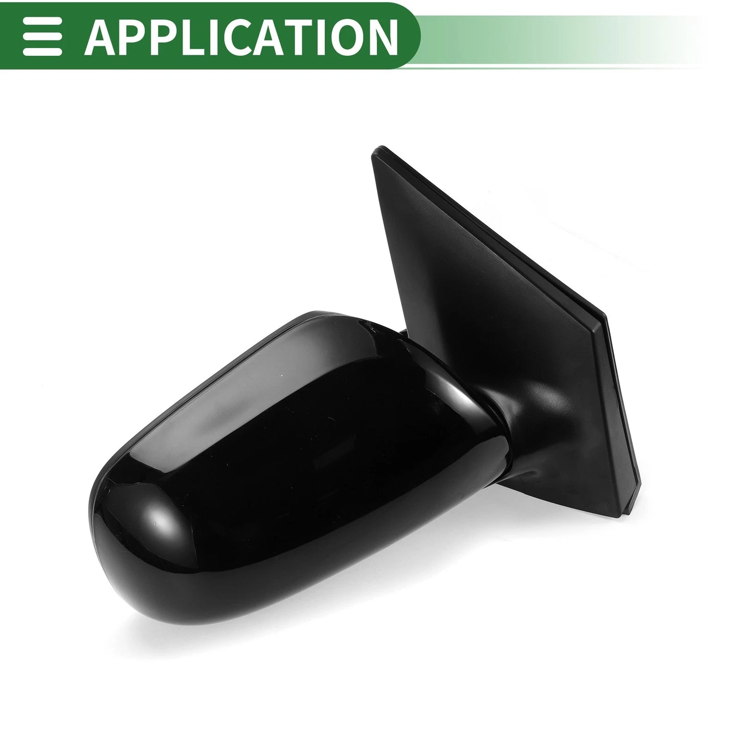 Right Side Door Mirror Gloss Black for Toyota Corolla (2009-2013)