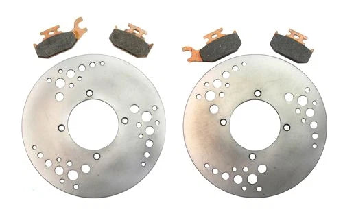 2x Front Brake Rotors & Semi-Metal Pads for Can-Am Outlander 500(2007–2012)