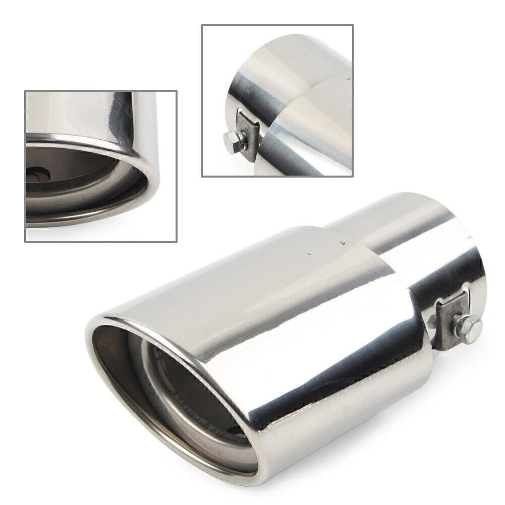 Stainless Steel Round Exhaust Pipe Tail Muffler Tip for Car Accessories