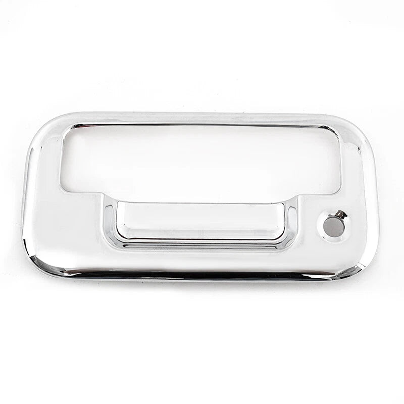 Chrome Tailgate Handle Covers for 2004-2014 Ford F150 4 Door (With Key Pad)