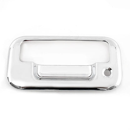 Chrome Tailgate Handle Covers for 2004-2014 Ford F150 4 Door (With Key Pad)