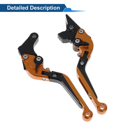 Adjustable Brake Clutch Levers for Suzuki GSXR150 (2017-2020) Orange Black