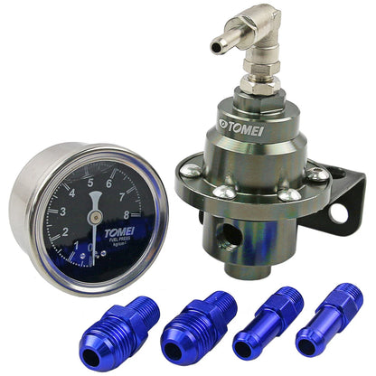 Adjustable Fuel Pressure Regulator with Gauge for Turbo EFI Engine