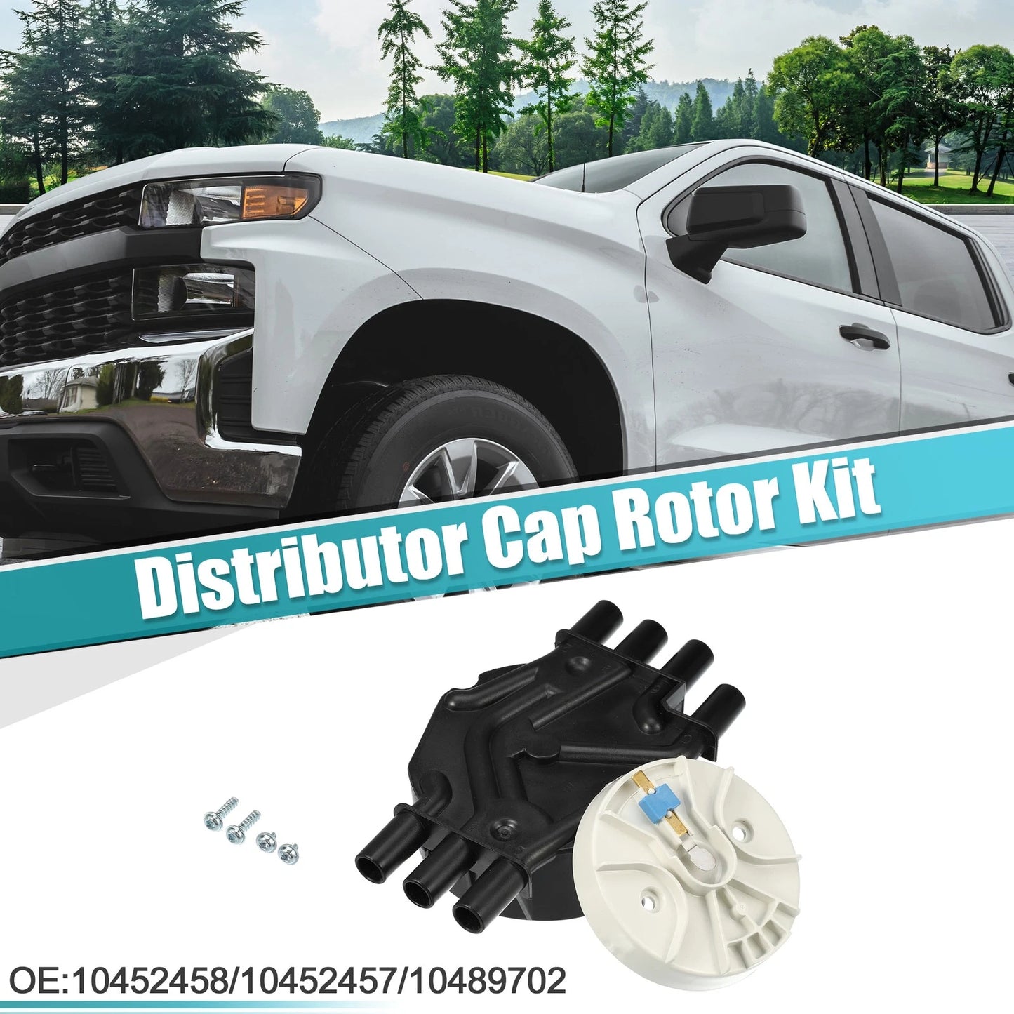 Car Ignition Distributor Cap and Rotor Kit for Chevrolet