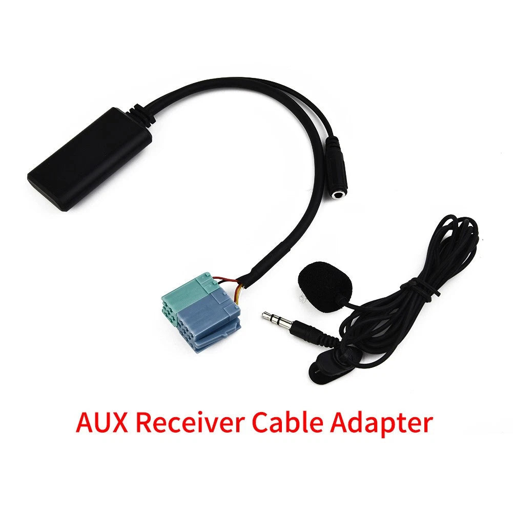 AUX Receiver Adapter Cable 1 x Microphone for Audio Practical