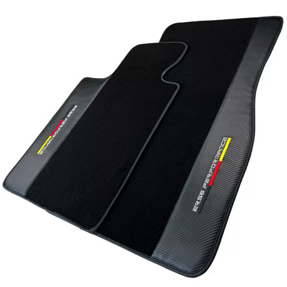 Black Floor Mats for BMW 3 Series M3 E92 (2007-2013) with Carbon Finish