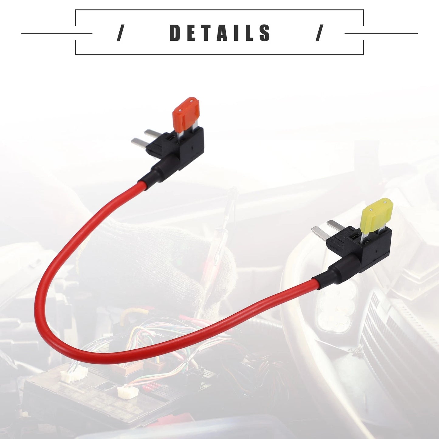 TIPM Bypass Cable Fuse Holder Fuse Adapter for Dodge Durango Black 1 Set