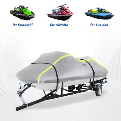 PWC Cover 116–125 2-Seat Jet Ski for Yamaha Silver