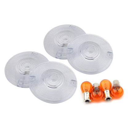 Clear Lens Covers for Harley Davidson Glide Front Rear Turn Signal Lights