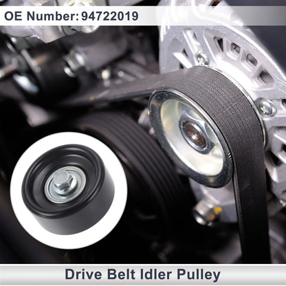 Drive Belt Idler Pulley for Jeep Wrangler (2007-2018) Black 1 x Piece