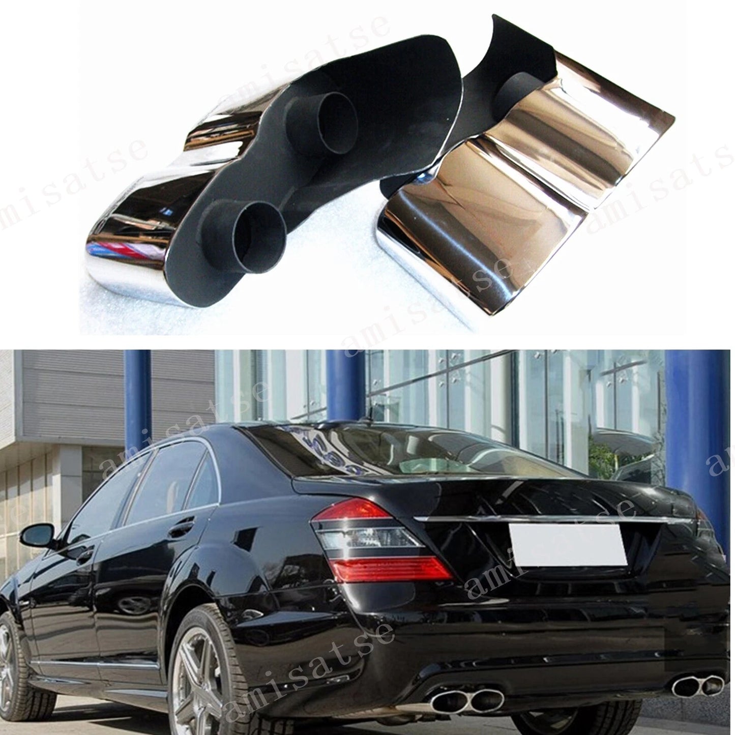 Muffler Tip for Mercedes Benz W221 S500 S550 S600 S63 S65 (2007-2013)