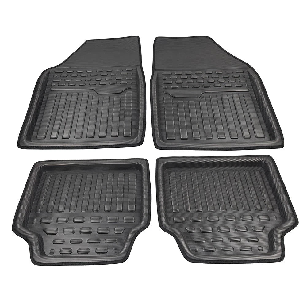 4 Pcs Universal Front Rear Heel Pad Carpet Floor Mats for Car Truck