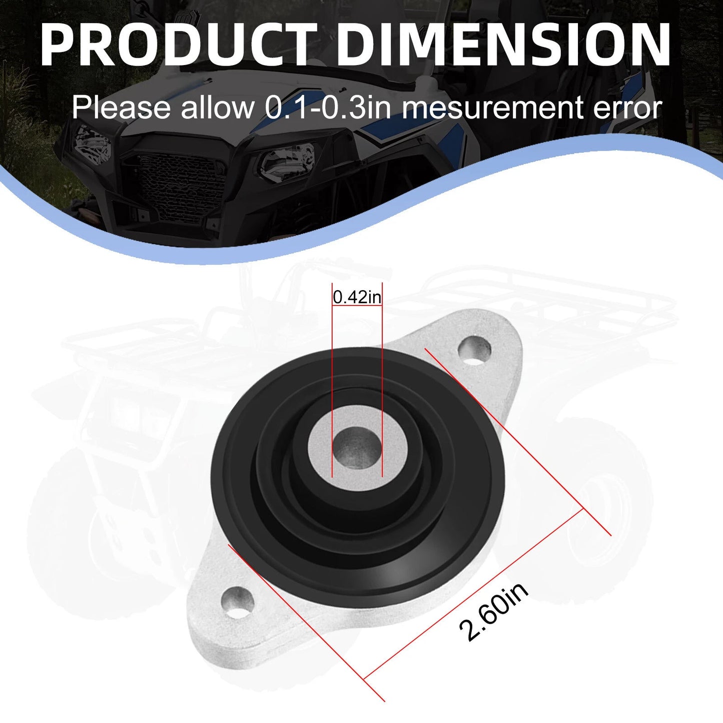 Rear Differential Mount Transmission Bracket for Polaris RZR 800/4/S (2010–2014)