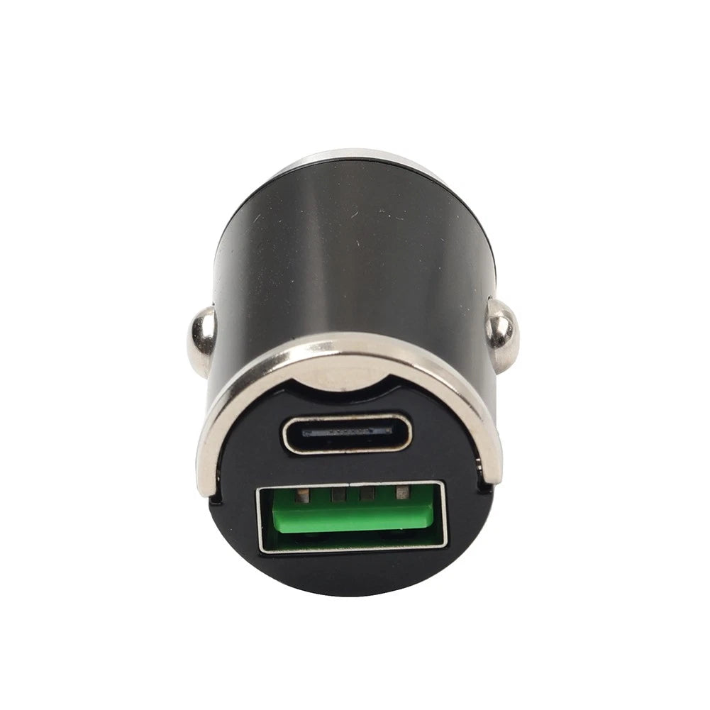 Fast Universal 2 x Port Mini Car USB Type C Charger Adapter for iPhone