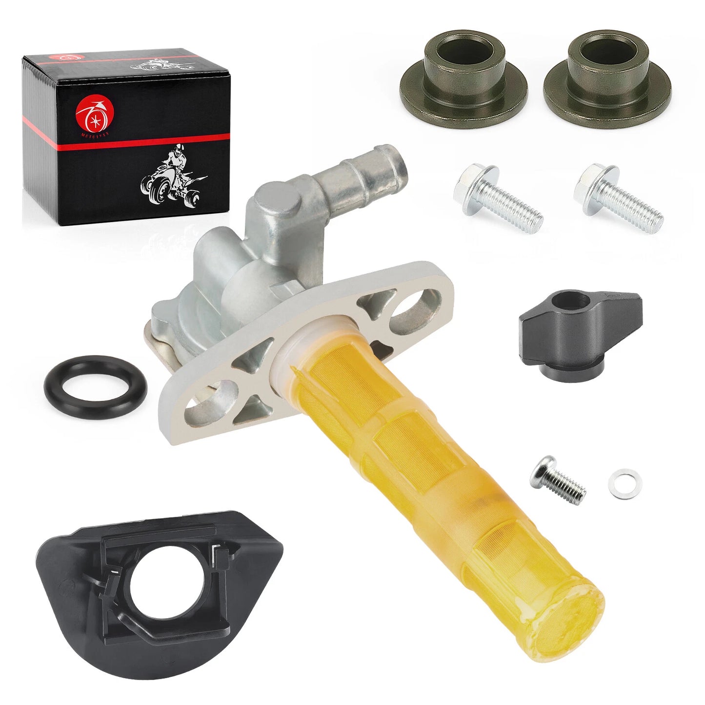 Fuel Valve Petcock Lever Fuel Mark Plate for Honda TRX450ER (2008–2014)