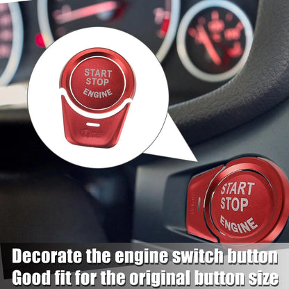 Engine Start Stop Button Cover Kit for BMW 2 3 4 5 6 7 X1 X2 X3 X4 (2014-2023)