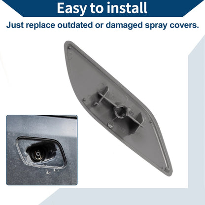 Front Left Washer Nozzle Cover for Honda Accord VIII (2008-2012) Dark Gray