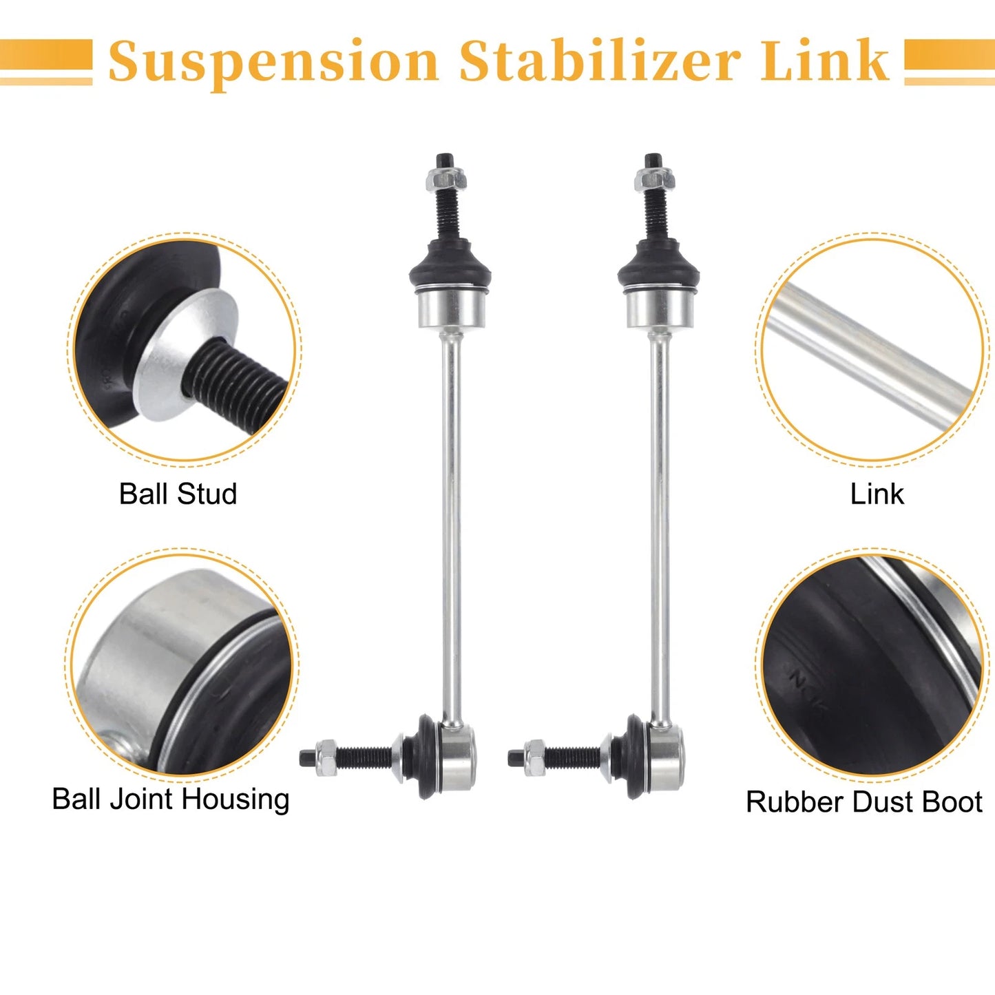 Front Stabilizer Sway Bar Links for Ford F-150 (2010-2014)