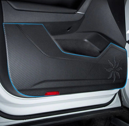 Anti-Kick Inner Door Sticker, Carbon Fiber Leather for Honda Accord (2023–2025)