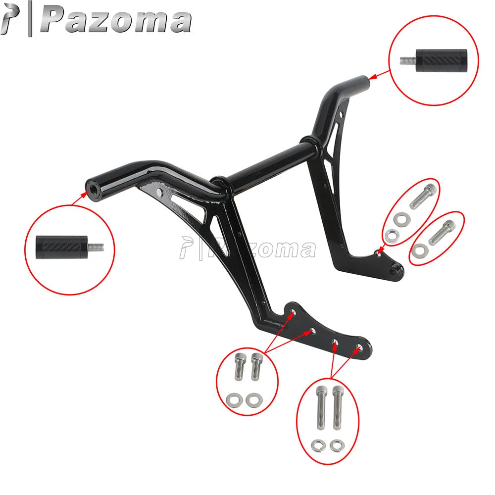 Front Crash Bar Saddlebag Guards for Harley Softail Low Rider ST (2022-2024)