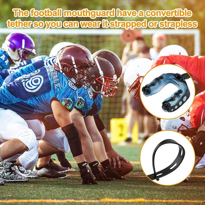 Mouth Guards with Strap for Football, Boxing, Lacrosse, Hockey