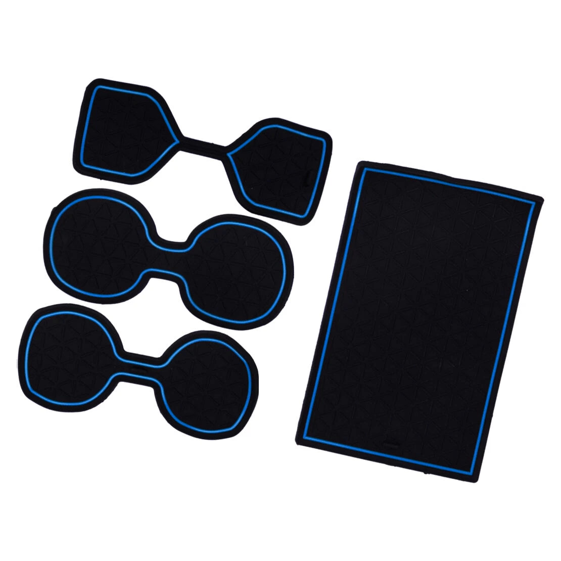 Rubber Gate Slot Mats  Non-slip Door Cup Holder Pads for Toyota RAV4 (19-23)