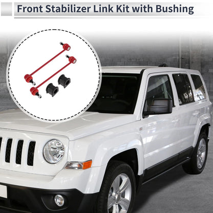 Front Stabilizer Bar Links with 2 x Bushings for Jeep Patriot (2007-2017)