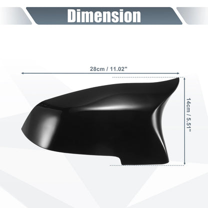 Rearview Mirror Cover Cap Gloss Black for BMW F10 F18 550i 650i 740Li (2011-2017)