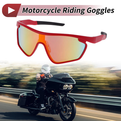 Goggles Red Lens Red Frame PC for Motorcycle