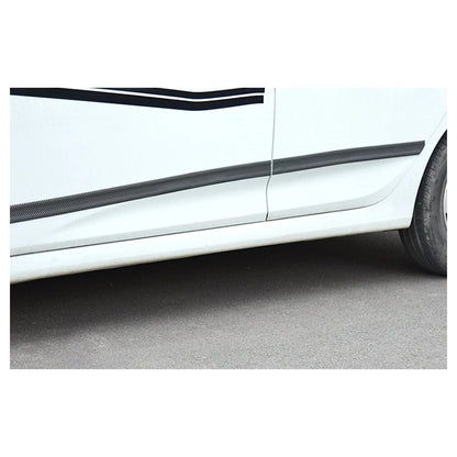 Carbon Fiber Door Sill Scuff Covers for Car (Fits Various Models)